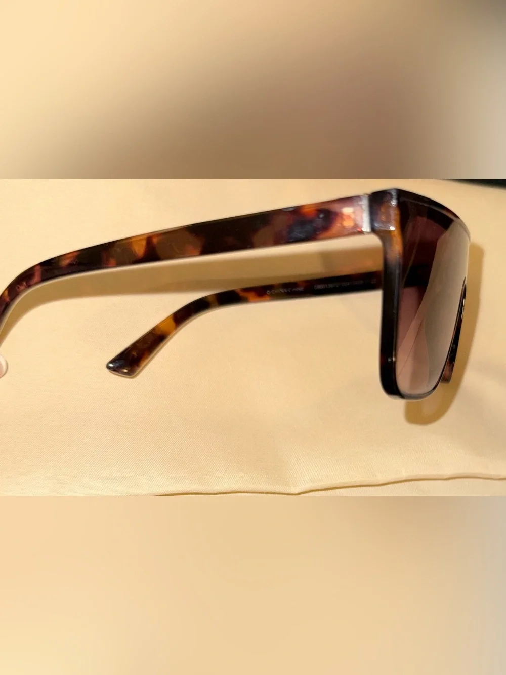 Tortoiseshell Women's Shield‎ Sunglasses - Brown Lenses